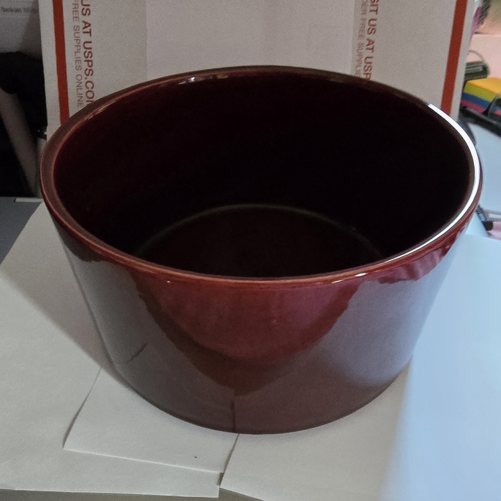 Elegant Red Ceramic Bowl